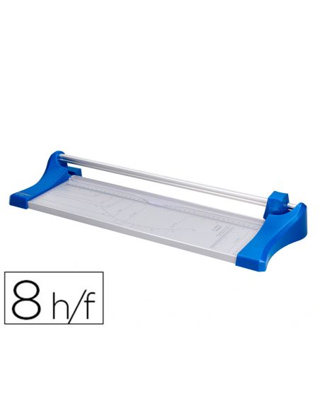 Cizalla Q-Connect Metalica De Rodillo De 32 Cm Con Base De Aluminio