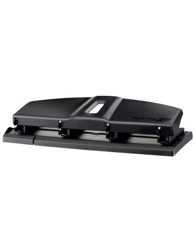 Taladrador Maped Essentials Metal 4 Taladros Capacidad 12 Hojas Color Negro