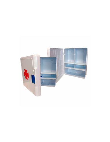 Botiquin Plastico Extraduro Con Material Para Primeros Auxilios 460X340X150 Mm