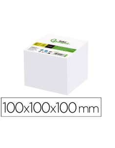Taco Papel Liderpapel Encolado Blanco 1000 Hojas 100X100X100 Mm 80 Gr