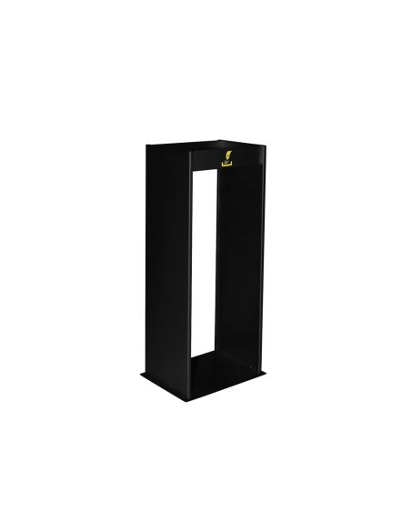 Cenicero Metalico Con Rejilla Para Arena Negro 77X24,5X30 Cm