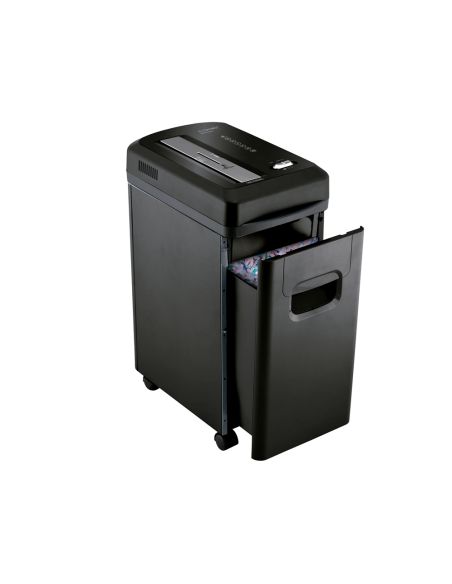 Destructora De Documentos Q-Connect Kf15547 Capacidad De Corte 8 H Destruye Grapas Clips Y Tarjetas Papelera 15L