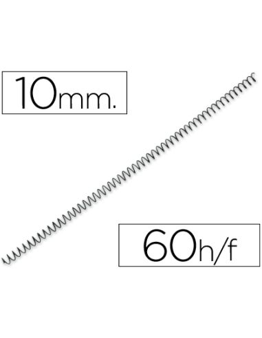 Espiral Metalico Q-Connect 56 4:1 10Mm 1Mm Caja De 200 Unidades