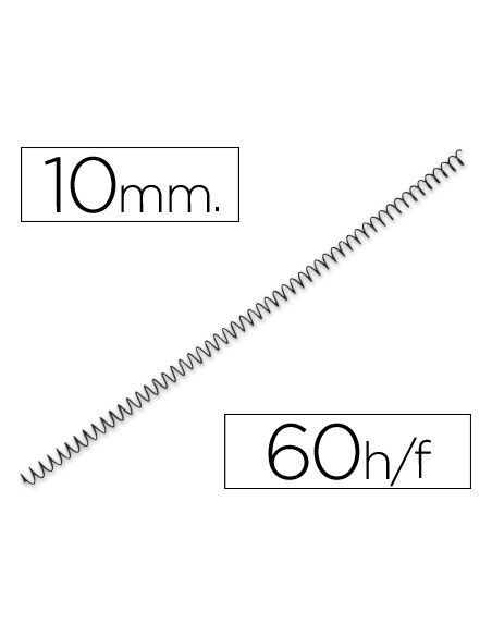Espiral Metalico Q-Connect 56 4:1 10Mm 1Mm Caja De 200 Unidades