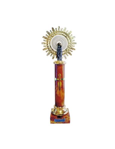 Virgen Del Pilar  Bocel Marron 39Cm