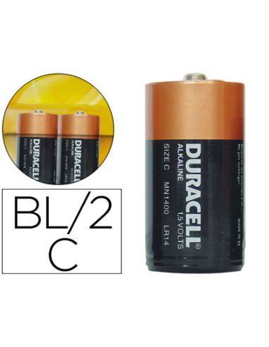 Pila Duracell Alcalina Plus C Blister De 2 Unidades