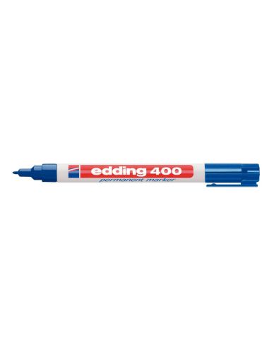 Rotulador Edding Marcador Permanente 400 Azul Punta Redonda 1 Mm Recargable