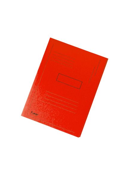 Subcarpeta Cartulina Reciclada Exacompta A4 Roja 280G/M2 Con 2 Solapas Interior