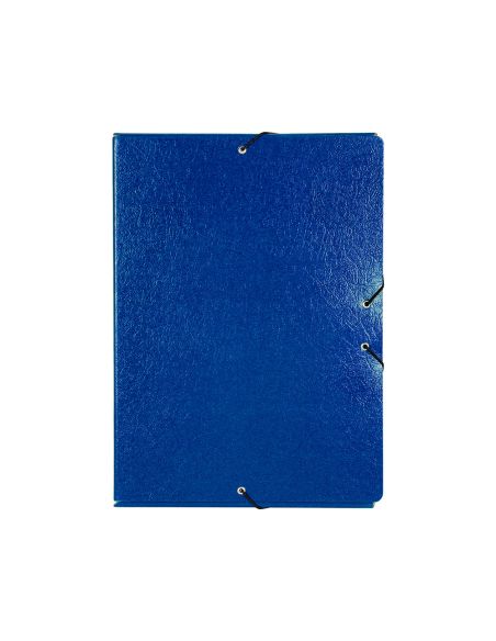Carpeta Proyectos Liderpapel Folio Lomo 70Mm Carton Gofrado Azul