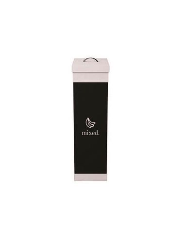 Contenedor Papelera Reciclaje Paperflow Con Tapa Poliestireno Para Residuos Organicos 60 L 76X36,3X26,3