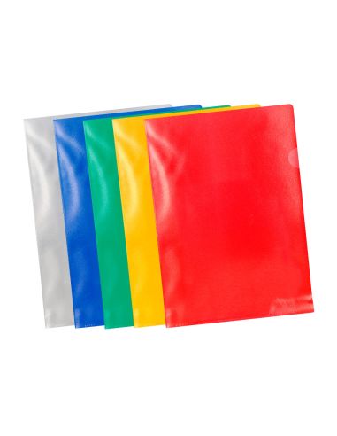 Carpeta Dossier Uñero Plastico Q-Connect Din A4 120 Micras Colores Surtidos Caja De 100 Unidades