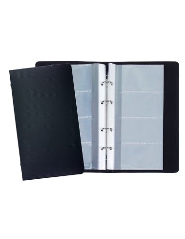 Tarjetero Liderpapel 4 Anillas 15 Fundas De 4 Departamentos 265X145 Mm