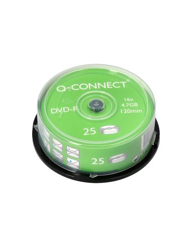 Dvd-R Q-Connect Capacidad 4,7Gb Duracion 120Min Velocidad 16X Bote De 25 Unidades
