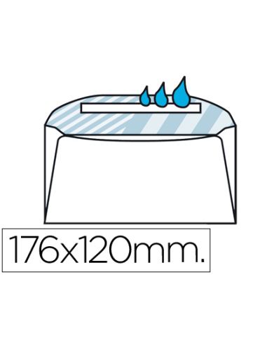 Sobre Liderpapel N.7 Blanco Comercial Normalizado 120X176Mm Engomado Caja De 500 Unidades