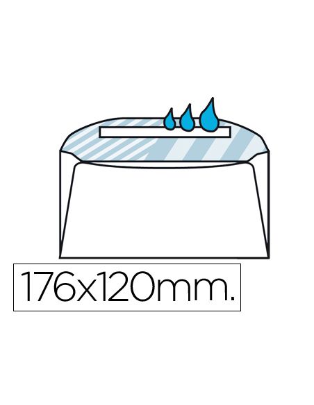 Sobre Liderpapel N.7 Blanco Comercial Normalizado 120X176Mm Engomado Caja De 500 Unidades