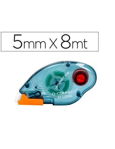 Pegamento Q-Connect Roller Compact Permanente 6,5 Mm De Ancho X 8,5 Mt Unidad