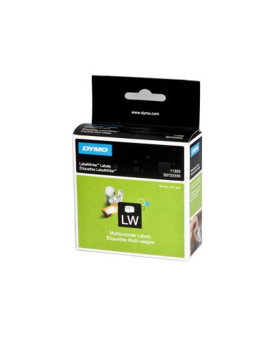 Etiqueta Adhesiva Dymo 11355 -Tamaño 19X51 Mm Para Impresora 400 500 Etiquetas Uso Multifuncion