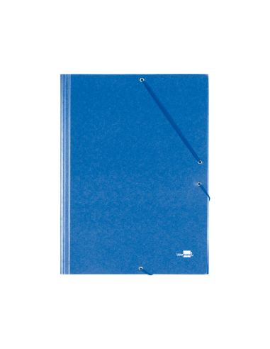 Carpeta Liderpapel Gomas Tres Solapas Carton Prespan Folio Color Azul