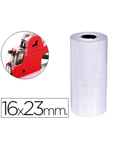 Etiquetas Q-Connect Blanca 16X23 Mm Lisa Rollo 700 Etiquetas Para Etiquetadora Q-Connect Kf00711