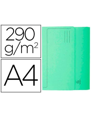 Subcarpeta Cartulina Con Bolsa Exacompta Din A4 Verde 290 Gr