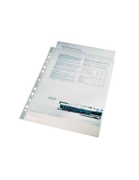Funda Multitaladro Esselte Folio Polipropileno 60 Mc Piel De Naranja Caja De 100 Unidades