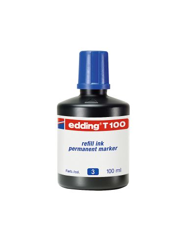 Tinta Rotulador Edding T-100 Azul Bote 100 Ml