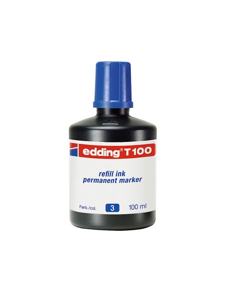 Tinta Rotulador Edding T-100 Azul Bote 100 Ml