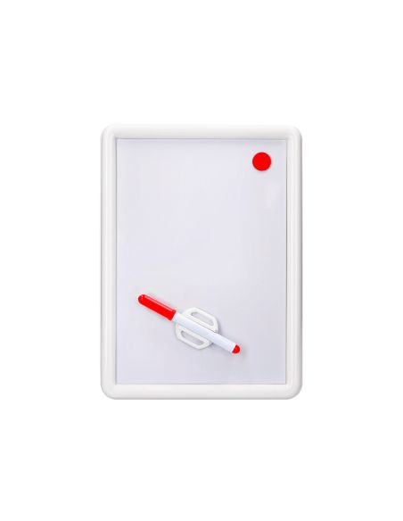 Pizarra Blanca Magnetica 25X35 Cm Con Rotulador Y Borrador