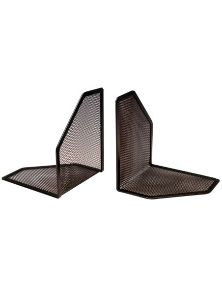 Apoyalibros Metalico Q-Connect Kf00857 Rejilla Negro Juego 170X140X135 Mm