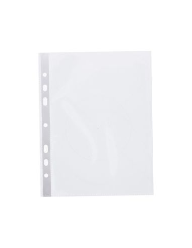 Funda Multitaladro Q-Connect Din A5 100 Mc Cristal 6 Taladros