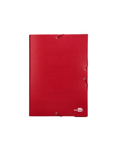 Carpeta Proyectos Liderpapel Folio Lomo 90Mm Carton Forrado Roja