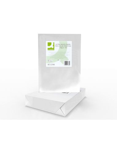 Papel Fotocopiadora Q-Connect Ultra White Din A4 120 Gramos Paquete De 250 Hojas