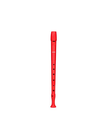 Flauta Hohner 9508 Color Roja Funda Verde Y Transparente