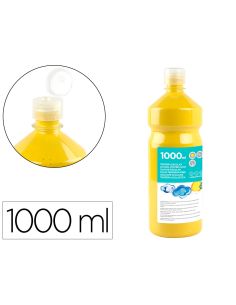 Tempera Liquida Liderpapel Escolar 1000 Ml Amarillo