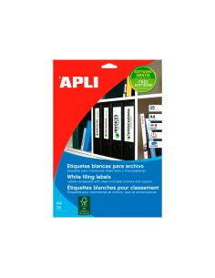 Etiqueta Adhesiva Apli 1233 Tamaño 190X61 Mm Para Fotocopiadora Laser Ink-Jet Caja 25 Hojas Con 100 2
