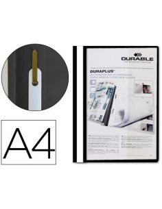 Carpeta Duraplus Din A4 Con Fastener Negro Durable