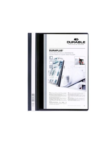 Carpeta Duraplus Din A4 Con Fastener Negro Durable
