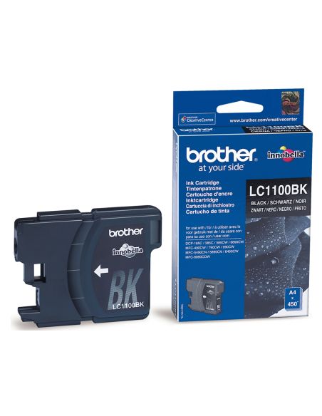 Ink-Jet Brother Lc-1100Bk Negro 450 Pag