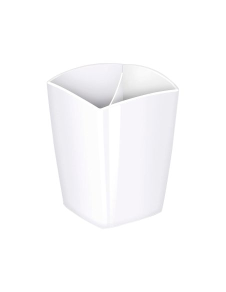 Cubilete Portalapices Cep Blanco Opaco Plastico Magnetico 78X74X95 Mm