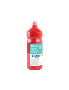Tempera Liquida Liderpapel Escolar 1000 Ml Rojo 2