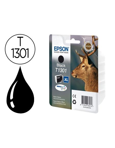 Ink-Jet Epson Stylus Sx525Wd/620Fw Office B42Wd/Bx320Fw/525Wd T1301 Negro