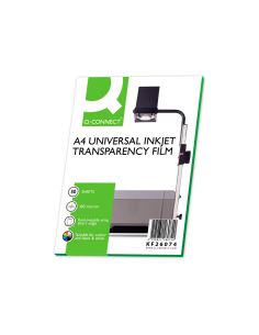 Transparencia Q-Connect Din A4 De Alta Calidad Kf26074 Para Ink-Ket Caja De 50 Hojas 2