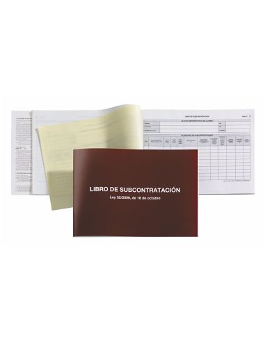 Libro Miquelrius Subcontratacion Folio Natural Juego De 10 Hojas Autocopiativas Texto Euskera