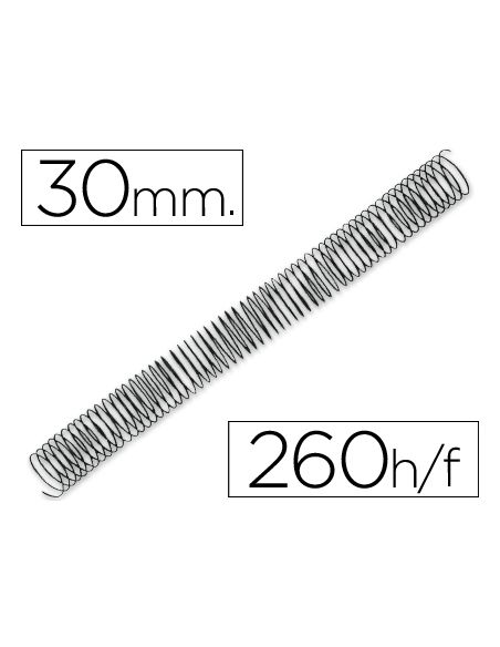 Espiral Metalico Q-Connect 64 5:1 30Mm 1,2Mm Caja De 50 Unidades