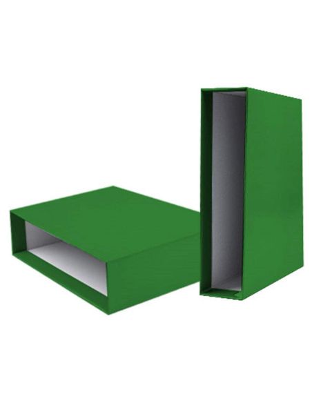 Caja Archivador Liderpapel De Palanca Carton Folio Documenta Lomo 75Mm Color Verde