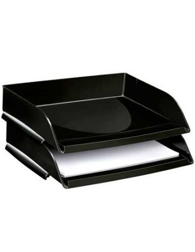 Bandeja Sobremesa Cep Plastico Apaisada Negro 351X260X69 Mm