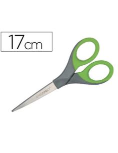 Tijera Q-Connect Mango Caucho 7" 17 Cm Blister
