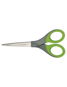Tijera Q-Connect Mango Caucho 7" 17 Cm Blister 2