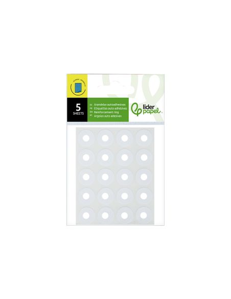 Arandela Autoadhesiva Liderpapel Blanca Blister De 100 Unidades