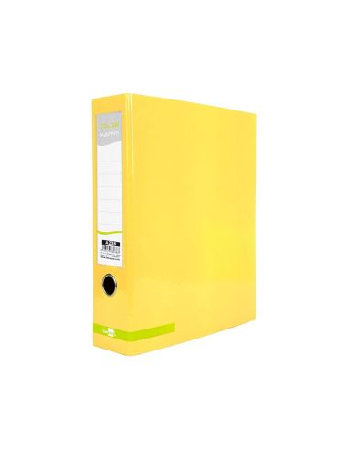 Archivador De Palanca Liderpapel A4 Color System Forrado Sin Rado Lomo 80Mm Amarillo Compresor Metalico|Libreriasalesiana